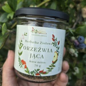 orzeźwiająca herbatka ziołowa 70g (słoik)