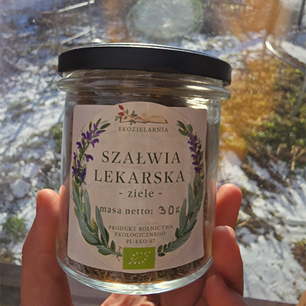 szałwia lekarska ziele 30g (słoik) szałwia lekarska ziele 30g (słoik)